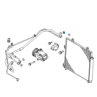 OEM Chrysler Sebring O Ring-Air Conditioning Line Diagram - MR117055