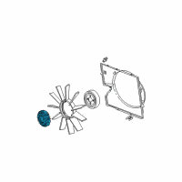OEM 1990 BMW 735i Fan Coupling Diagram - 11-52-7-505-302