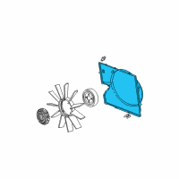 OEM BMW X5 Fan Shroud Diagram - 17-11-1-439-108