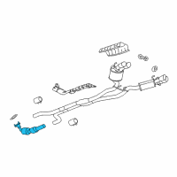 OEM 2013 Chevrolet Camaro Converter & Pipe Diagram - 22909889