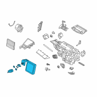 OEM 2019 Ford Fiesta Evaporator Core Diagram - D2BZ-19860-B