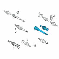 OEM 2012 Ford Transit Connect CV Joint Diagram - 9T1Z-3B436-C