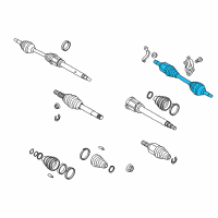 OEM 2011 Ford Transit Connect Axle Assembly Diagram - 9T1Z-3B437-A