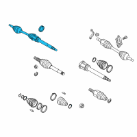 OEM Ford Transit Connect Axle Assembly Diagram - 9T1Z-3B436-A