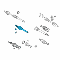 OEM 2012 Ford Transit Connect Outer CV Joint Diagram - 9T1Z-3A329-A