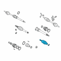 OEM 2011 Ford Transit Connect CV Joint Diagram - 9T1Z-3B436-D