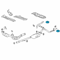 OEM 2019 Chevrolet Silverado 1500 Tailpipe Extension Diagram - 84434642