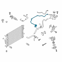 OEM 2020 Ford Police Responder Hybrid Reservoir Hose Diagram - DS7Z-8063-A