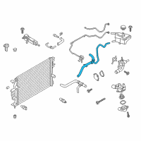 OEM 2018 Ford Fusion Lower Hose Diagram - DS7Z-8286-A