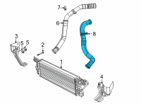 OEM Ram 1500 Duct-Charge Air Cooler Diagram - 68269546AA