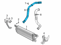 OEM Ram 1500 Duct-Charge Air Cooler Diagram - 68269545AA