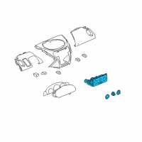 OEM 2007 Saturn Ion Dash Control Unit Diagram - 19370214