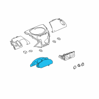 OEM 2003 Saturn Ion Instrument Cluster Assembly Diagram - 22708267