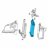 OEM Cadillac CTS Auxiliary Cooler Diagram - 84510352