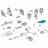 OEM Acura TL Plate, Driver Side Muffler Baffle Diagram - 74694-SEP-A00