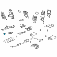 OEM 2006 Acura TL Rubber, Exhaust Mounting Diagram - 18215-SEP-A01