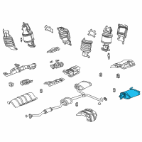 OEM 2004 Acura TL Muffler, Driver Side Exhaust Diagram - 18305-SEP-A03