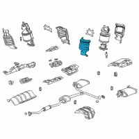 OEM 2005 Honda Pilot Cover A, RR. Primary Converter Diagram - 18122-RCA-A00