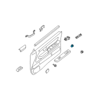 OEM 2001 Nissan Xterra Switch Assy-Door Lock Diagram - 25210-8B700