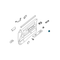 OEM 2001 Nissan Frontier Switch Assy-Power Window, Assist Diagram - 25411-8B700