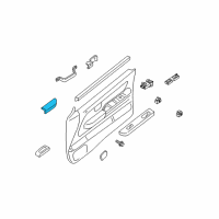 OEM Nissan Xterra Front Door Armrest Right Diagram - 80940-9Z400