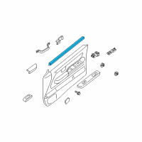 OEM Nissan Xterra Seal Assy-Front Door Inside LH Diagram - 80835-3S600