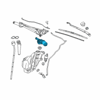 OEM 2018 Cadillac XTS Wiper Motor Diagram - 84234083