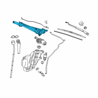 OEM Cadillac XTS Wiper Linkage Diagram - 84572802