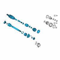 OEM Toyota Avalon Axle Assembly Diagram - 43410-06A71