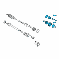 OEM 2019 Toyota Camry Boot Kit Diagram - 04427-08260