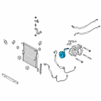 OEM 2010 Lexus GX460 Clutch Assembly, Magnet Diagram - 88410-6A190