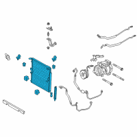 OEM 2021 Lexus GX460 CONDENSER ASSY, SUPP Diagram - 884A0-60010