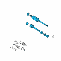 OEM 2002 Toyota Camry Axle Assembly Diagram - 43410-06252
