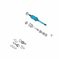 OEM Toyota Solara Shaft & Joint Diagram - 43460-09650