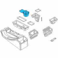 OEM 2005 BMW 325Ci Drink Holder Diagram - 51-16-8-217-953