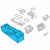 OEM 2003 BMW 325xi Console, Short Diagram - 51-16-8-234-155