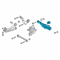 OEM Honda Accord Arm B, Right Rear (Lower) Diagram - 52350-TVA-A02