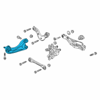 OEM 2019 Honda Accord Arm, Right Rear Trailing Diagram - 52360-TVA-A03