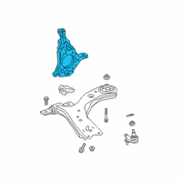 OEM 2021 Toyota RAV4 Prime Knuckle Diagram - 43212-06260