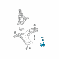 OEM 2022 Toyota Camry Lower Ball Joint Diagram - 43330-09A30