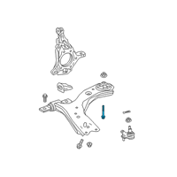 OEM 2021 Lexus UX250h Control Arm Bolt Diagram - 9011914180