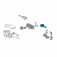 OEM 2001 Honda Civic Switch Assembly, Wiper Diagram - 35256-S5A-A01