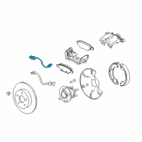 OEM 2010 Saturn Vue Rear Speed Sensor Diagram - 96626080