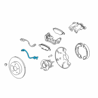 OEM 2014 Chevrolet Captiva Sport Brake Hose Diagram - 96625922