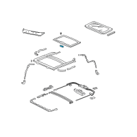 OEM 2007 Honda CR-V Handle, Sunshade *NH302L* (PALE QUARTZ) Diagram - 70611-S5A-J01ZV