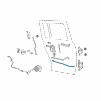 OEM Jeep Patriot Link-Rear Door Inside Remote To Diagram - 5160019AA