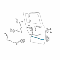 OEM 2015 Jeep Patriot Link-Rear Door Inside Remote To Diagram - 5160019AA