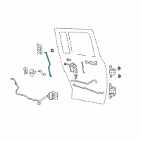 OEM 2007 Jeep Compass Link-Outside Handle To Latch Diagram - 5115824AB