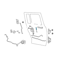 OEM Jeep Knob-Door Latch Diagram - 5028860AA