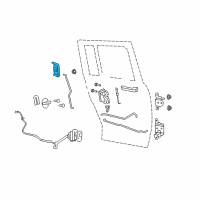 OEM 2014 Jeep Compass Handle-Exterior Door Diagram - 5115827AF